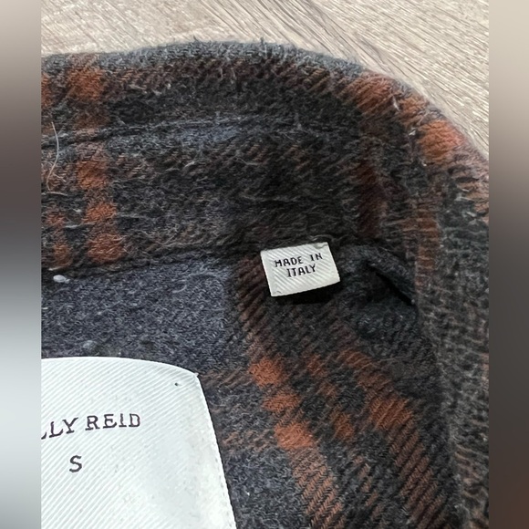 Billy Reid Small Standard Fit Made in Italy Classic Soft Cotton Button Shirt - Picture 6 of 6